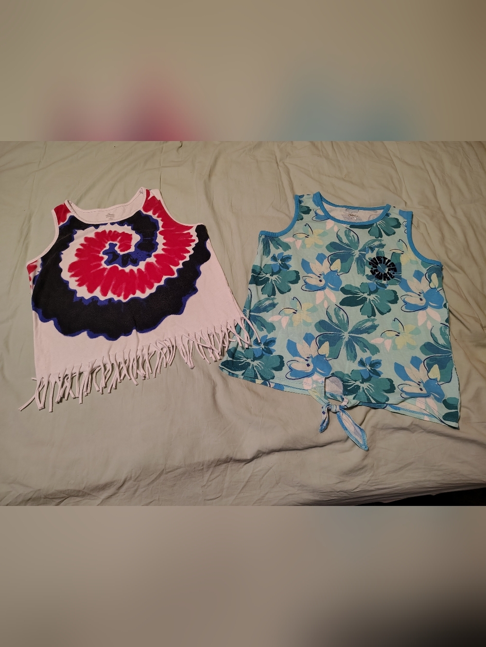 Lot of 2 Girls Size 12 Summer Tank Tops